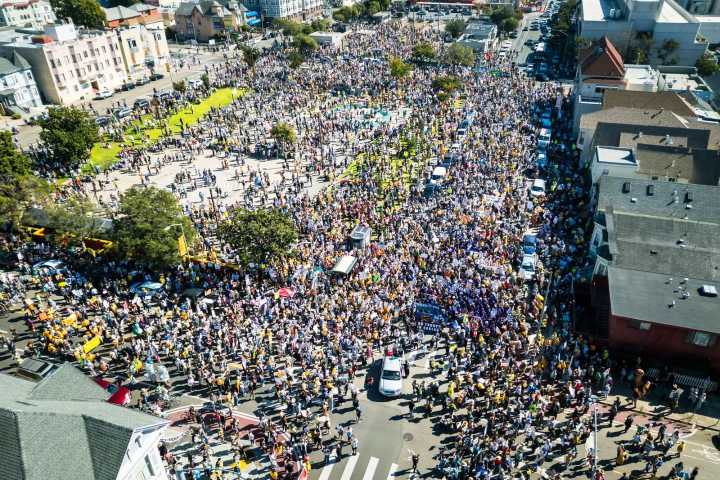 Photos: Oakland 'No Kings' protest fills streets
