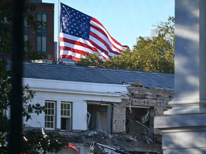 Trump demolishes part of White House for new $250M ballroom