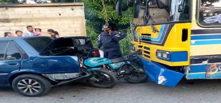 Se registró un múltiple choque en Carabobo
