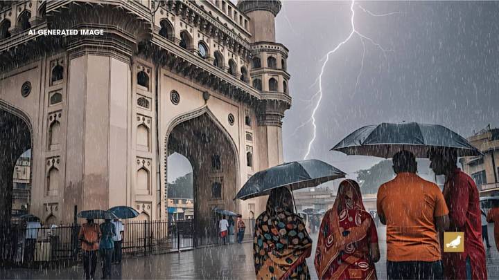 Hyderabad to experience moderate rainfall in the next hour