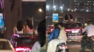 Women Spotted Sitting On Sunroof Of Moving SUV In Mumbai, Video Sparks Debate