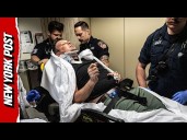 Injured Journalist Hauled off in Stretcher After Violent NYC Immigration Court Clash