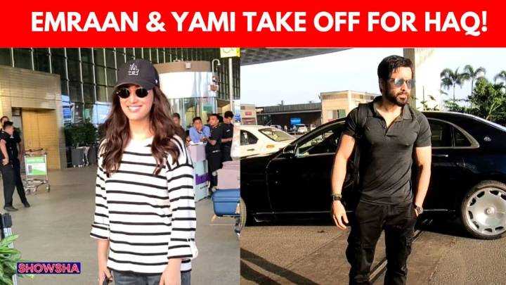 Emraan Hashmi & Yami Gautam Spotted At Mumbai Airport As They Fly Out To Promote Their Film 'Haq'