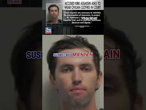 Alleged Kirk assassin asks judge to wear civilian clothes, no shackles during court dates #shorts