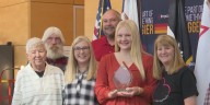 St. Ambrose freshman inducted into national blood donation hall of fame