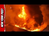 Firefighters Spend Over Four Hours Battling Massive Warehouse Fire in Brooklyn