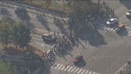 Striking support staff picket outside of Centennial College in Scarborough