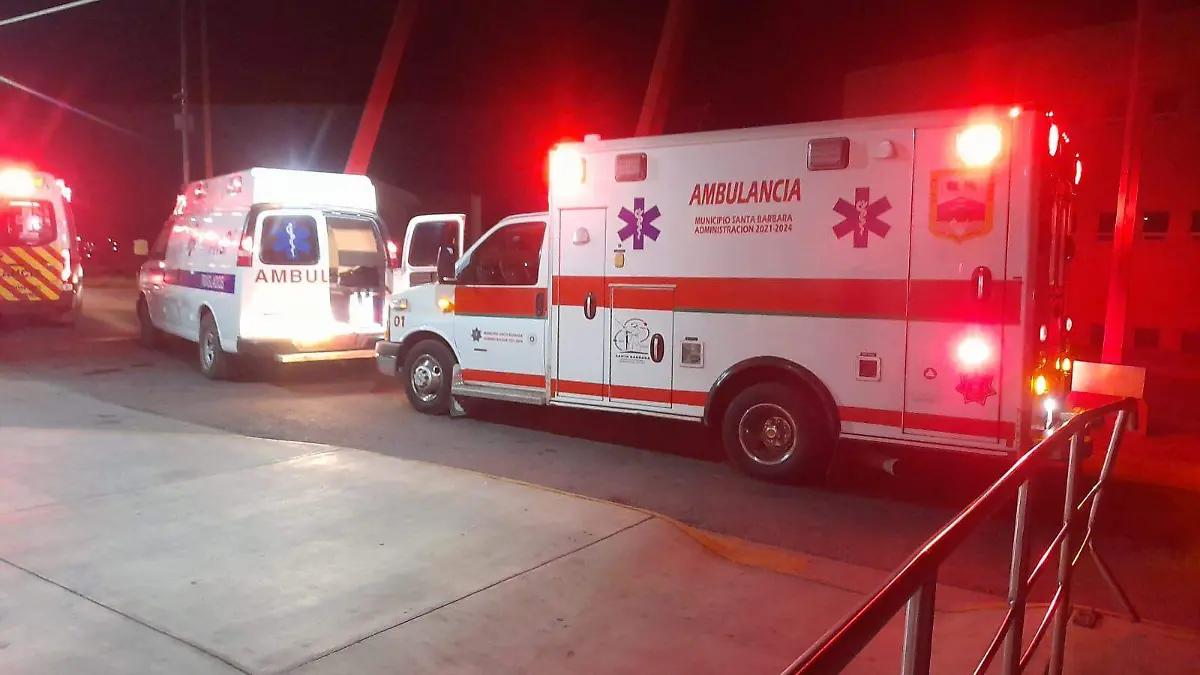 Trasladan a hospital especializado a mujer baleada en el centro de Parral