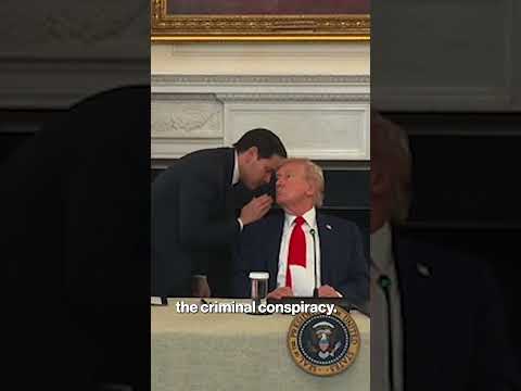 Historical Moment: Rubio Passes Trump Note About Israel