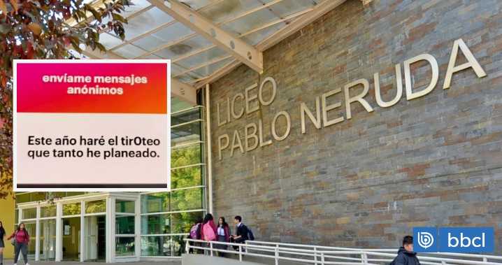Formalizan a estudiante por realizar en redes sociales amenazas de tiroteo en liceo de Temuco