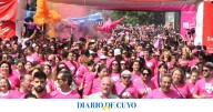 Con mateada previa, vivieron la caminata contra el cáncer de mama que batió record de participación