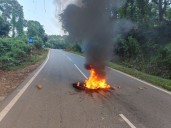Admin calls NCM violation of HC order; protestors burn tyres, disrupt public movement