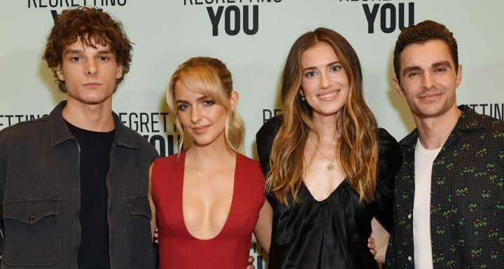 Allison Williams & Dave Franco Join ‘Regretting You’ Co-Stars Mason Thames & Mckenna Grace For First Time on Promo Tour | Allison Williams, Dave Franco, Mason Thames, McKenna Grace, regretting you | C