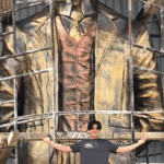 Josué Benjamín culmina la escultura más grande del mundo de José Gregorio Hernández