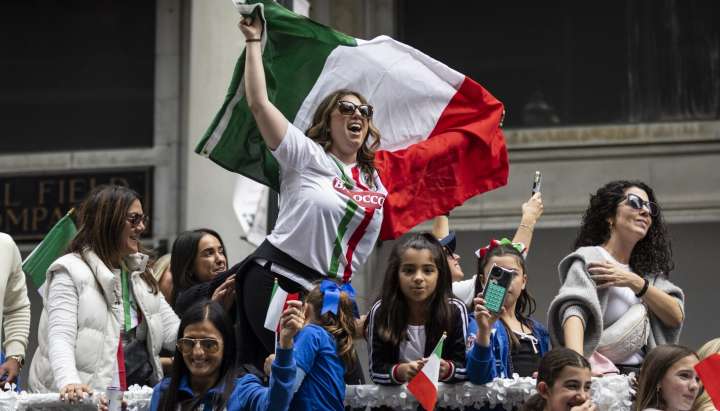 Columbus Day Parade turns State Street red, white and green