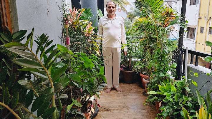 Retired Forest Officer Turns His Home Into A Mini Green Paradise In Maharashtra's Latur