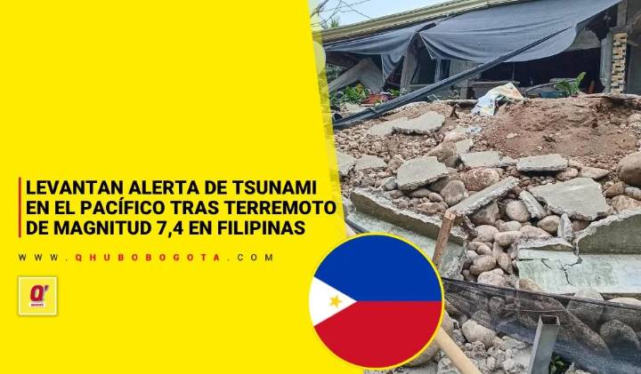 Levantan alerta de tsunami en el Pacífico tras terremoto de magnitud 7,4 en Filipinas