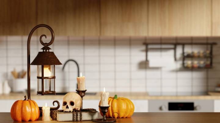 DIY A Halloween Kitchen Backsplash That Is Spooky Yet Elegant