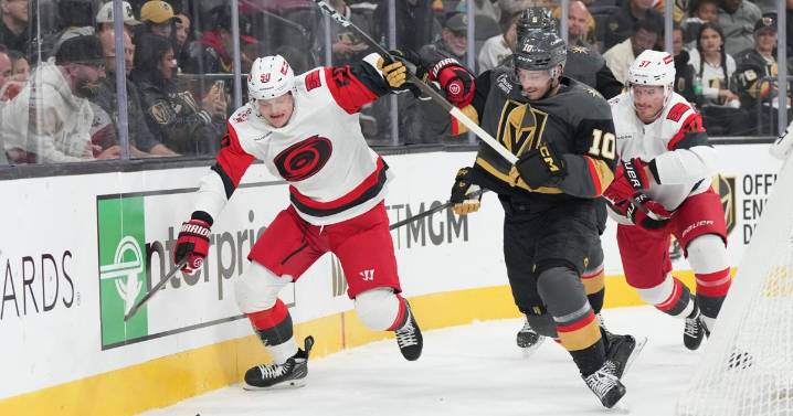 Barbashev has goal and assist as Golden Knights beat Hurricanes 4
