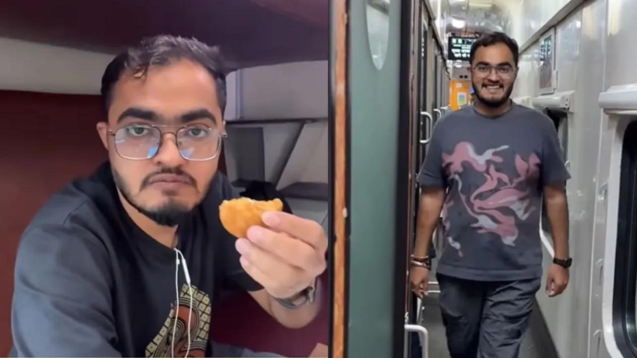 Luxury on a Budget: Vlogger’s ₹5,500 Rajdhani Express Journey With Shower, Cabin & Meals