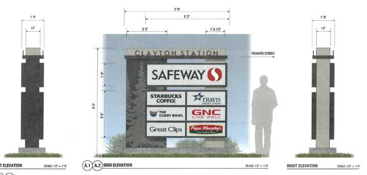 Clayton Station Shopping Center To Get New Entrance Signs On Clayton Rd And On Kirker Pass