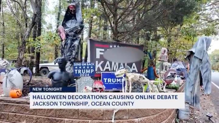 NJ man's 'Alligator Alcatraz' Halloween display angers neighbors