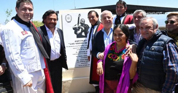 Salta inauguró un anfiteatro en el cerro Aladelta en homenaje a Las Voces de Orán