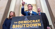 The blame game is on at federal agencies, where political messages fault Democrats for the shutdown
