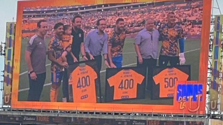 Tigres homenajea a Nahuel por sus 500 partidos; también a Gignac y Aquino por 400