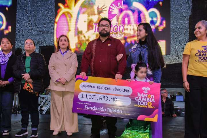 Naucalpan impulsa la inclusión con aportación histórica al Teletón 2025