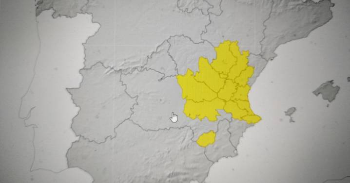 La Aemet alerta de las cinco zonas en las que más lloverá este miércoles en la Comunidad Valenciana