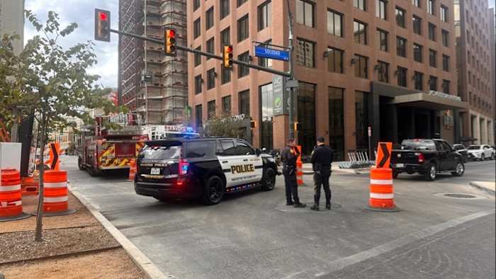 WATCH LIVE: SAFD to announce ‘emergency’ street closure due to construction scaffolding on East Commerce Street