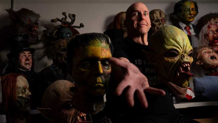 NJ man creates realistic monster masks in home workshop: see photos