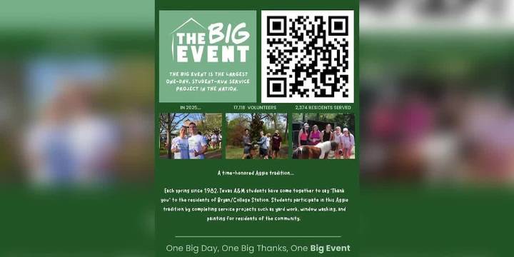 Resident applications are open for Texas A&M’s Big Event
