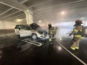 Troy Fire Department extinguishes vehicle fire in Somerset Collection garage