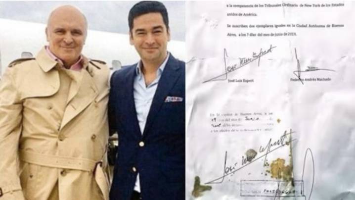 URGENTE: encuentran en la casa de Machado un contrato con Espert de US$1 millón prendido fuego en la basura