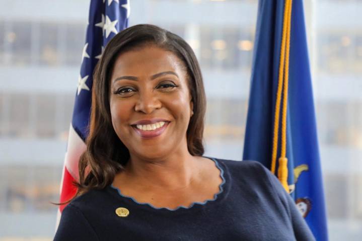 Black women stand with Letitia James