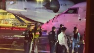 2 regional jets collide at LaGuardia airport with a wing slamming into a cockpit window