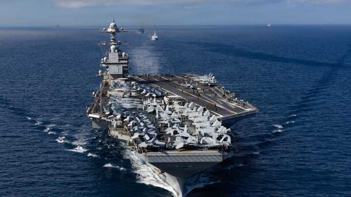 Estados Unidos despliega su mayor portaaviones en aguas del Caribe en medio de la tensión con Venezuela