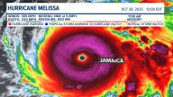 Hurricane Melissa ties for 3rd strongest in Atlantic history at 892 mb