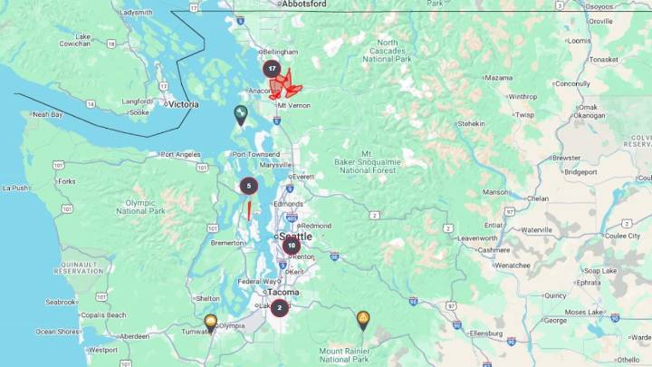 Wind, rain causing power outages across Puget Sound