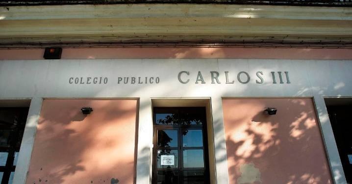 Los escolares del colegio Carlos III de Cádiz quieren 'subir' a un recreo protegido