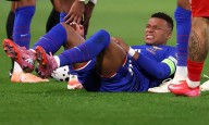 Kylian Mbappe: Real Madrid dealt injury blow as star striker limps off in France victory