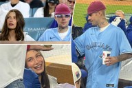 Hailey, Justin Bieber watch Dodgers beat Blue Jays during World Series date night