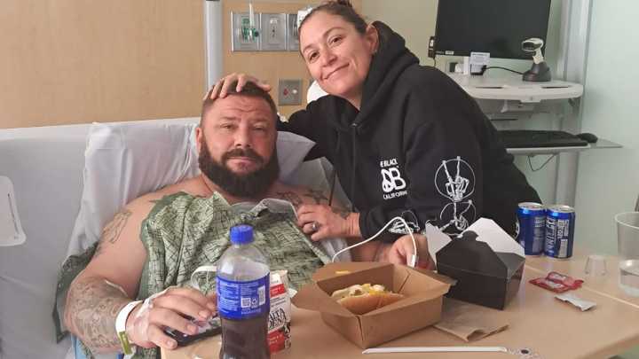 Father stabbed in road rage attack saved by young children in California