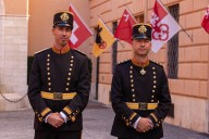 Swiss Guards, protectors of the pope, don new uniforms