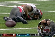 Buccaneers' Mike Evans helped off field in scary injury scene