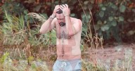 In pictures: Russell Martin strips to trunks for Loch Lomond dip after Rangers sacking