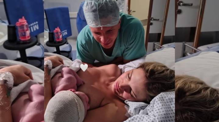 Nació Faustino, el primer hijo de Eva Bargiela y Gianluca Simeone: las fotos