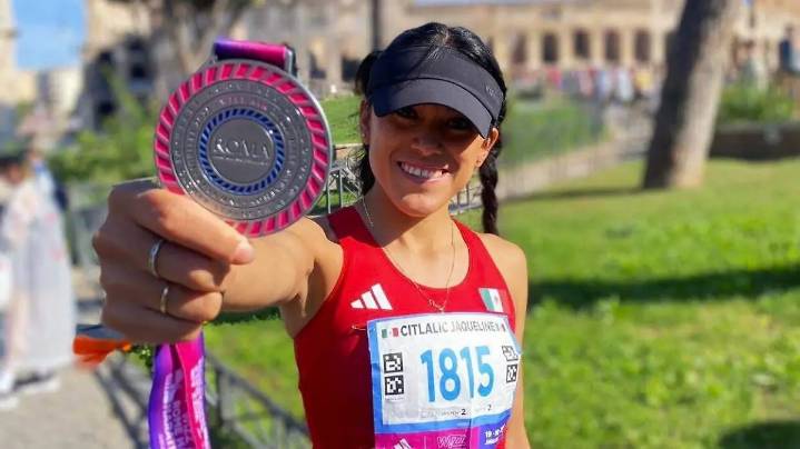 La potosina Citlali Segura, mejor mexicana en el Medio Maratón de Roma